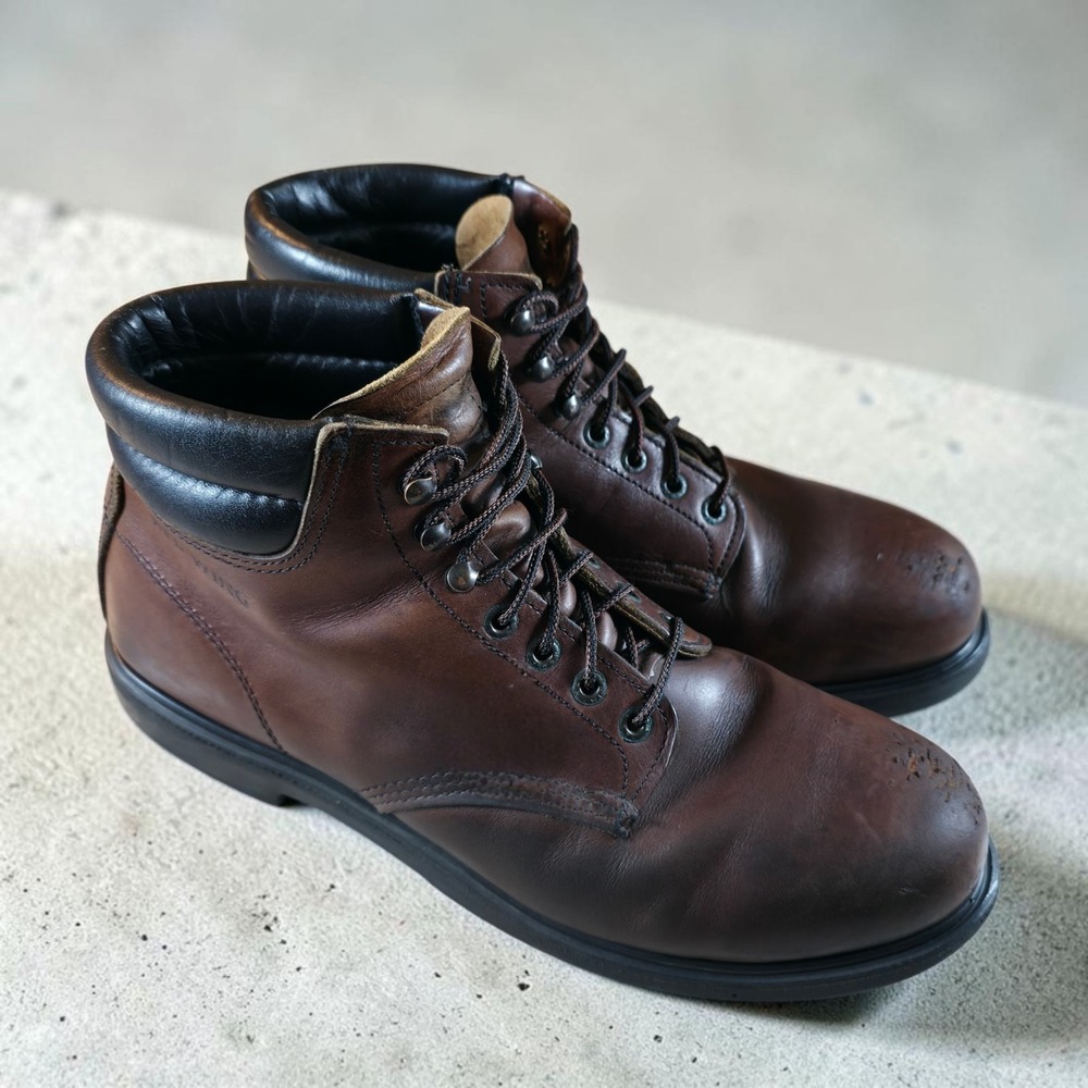 Vintage Red Wing Boots USA Made 2246 Leather Work Steel Toe Boots Mens 11.5 D